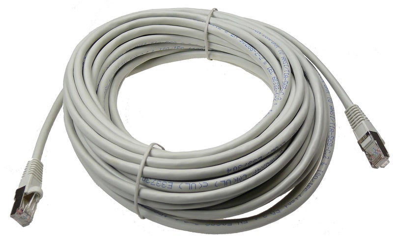 NTW Cat6 Ethernet Cable Shielded 50 FT Gray Plated RJ45 Connector Internet LAN Wire Cable Cord for Modem Router PC Mac Laptop PS5 PS4 Xbox 360 Patch Panel Faster Than Cat5 Cat5e, Grey (345-S6-050GY) - Image 2